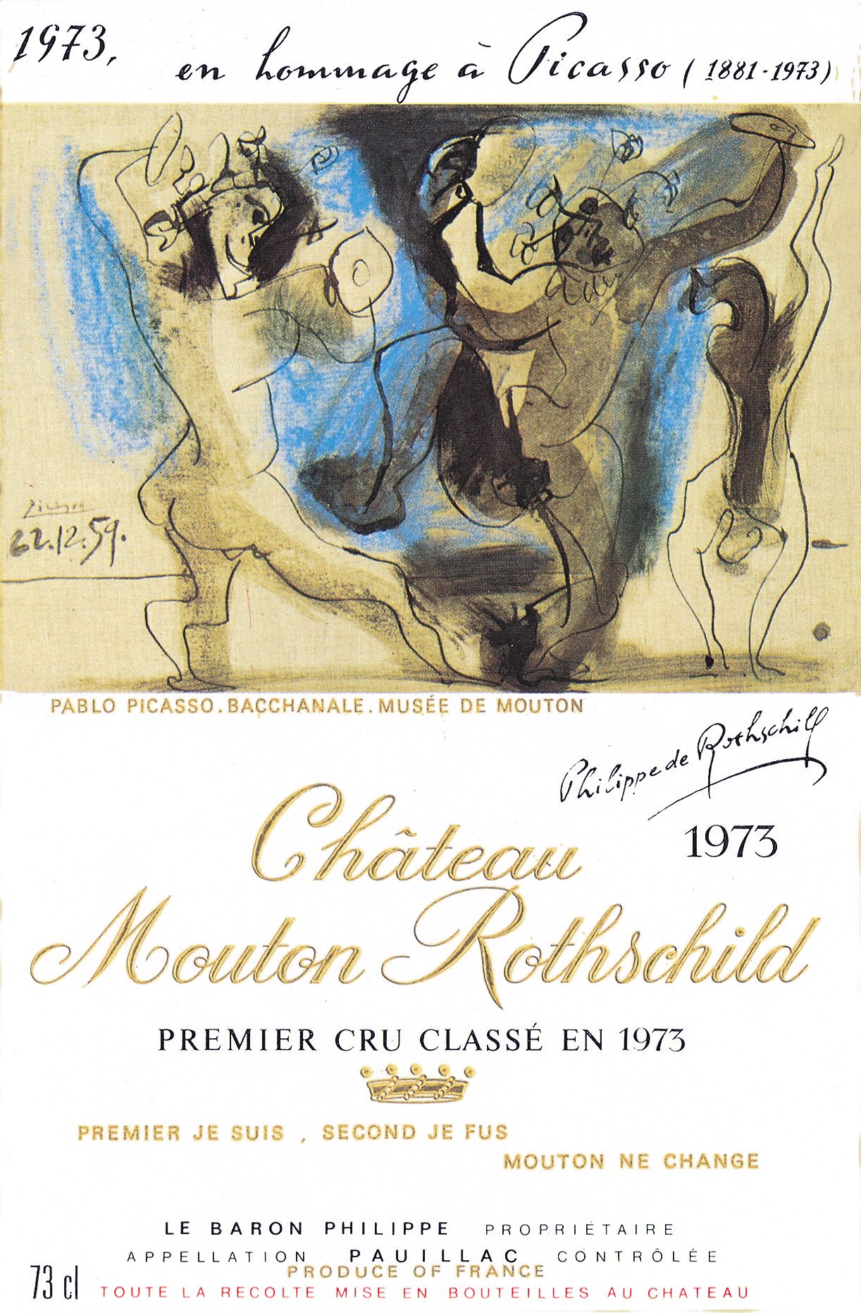 Etichetta Mouton Picasso